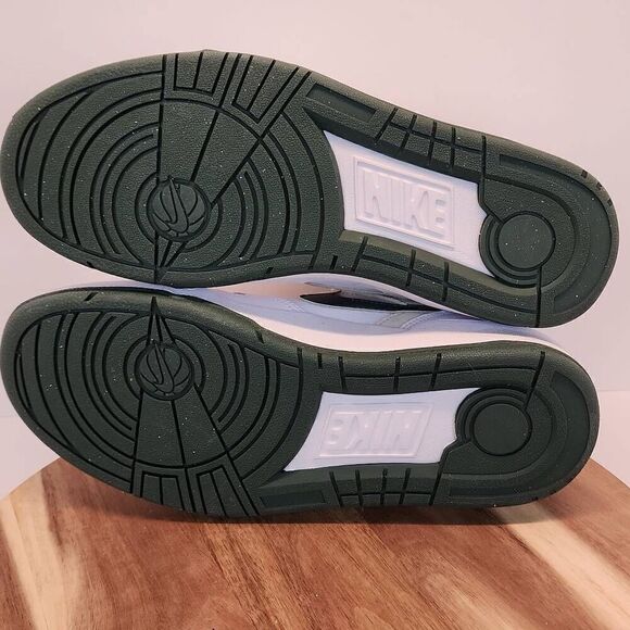 NIKE FULL FORCE LOW CASUAL SNEAKERS MENS SIZE 10 WHITE / DARK GREEN - Picture 10 of 12